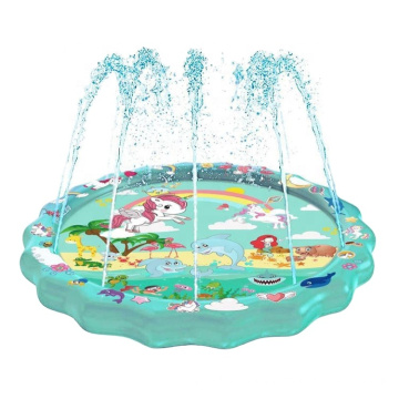 Kids Water Fun Sprinkler Inflatable Whale Splash Pool